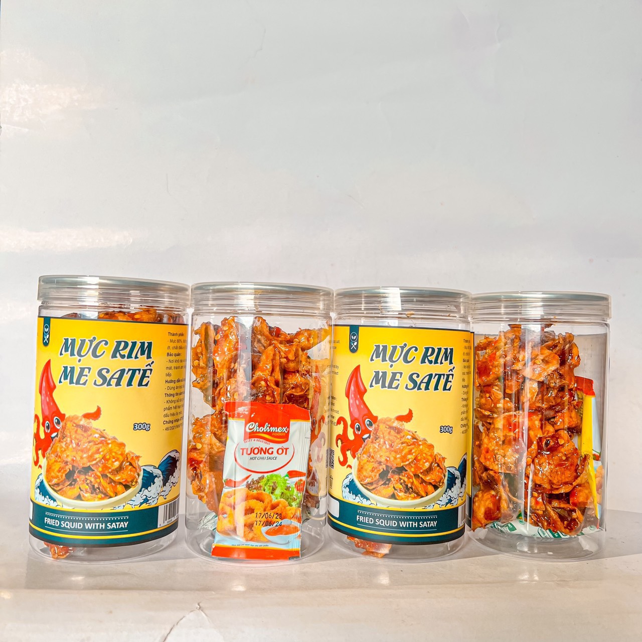 Mực Rim Me Sa Tế Chuẩn Vị 300g Hộp