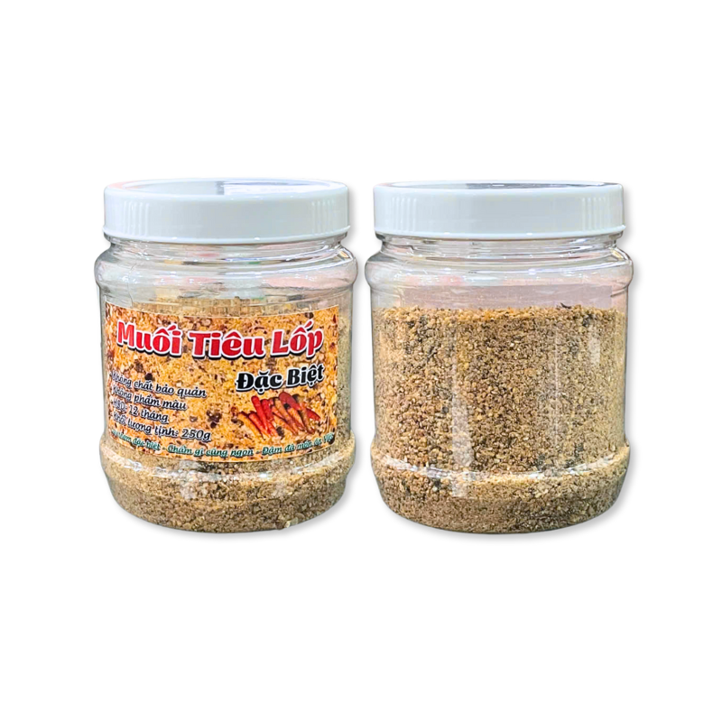 Khám phá Muối Tiêu Lốp Đặc Biệt 250g hộp thuộc nhóm Gia vị, muối, đường, bột ngọt, hạt nêm