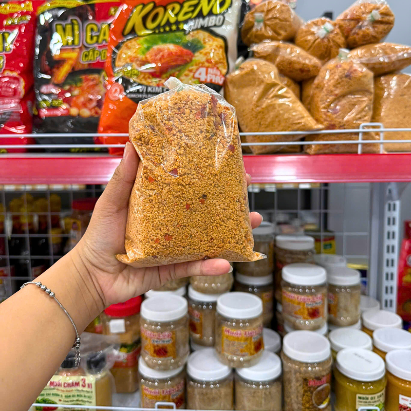 Khám phá Muối Tôm Tây Ninh Túi 500g thuộc nhóm Gia vị, muối, đường, bột ngọt, hạt nêm