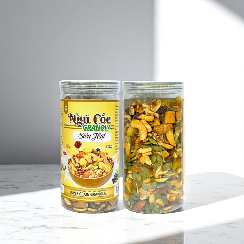 Ngũ Cốc Granola Siêu Hạt Hộp 500g