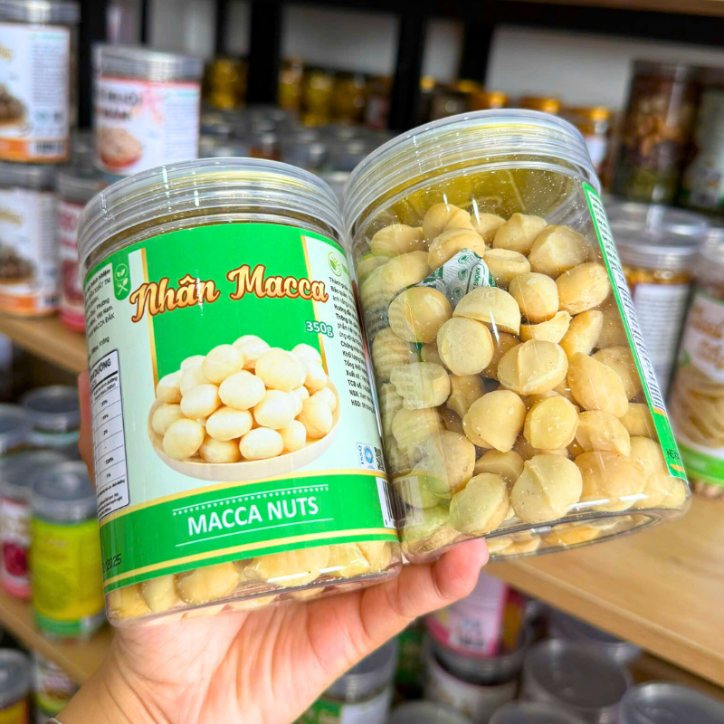 Nhân Macca 350g Hũ Pet