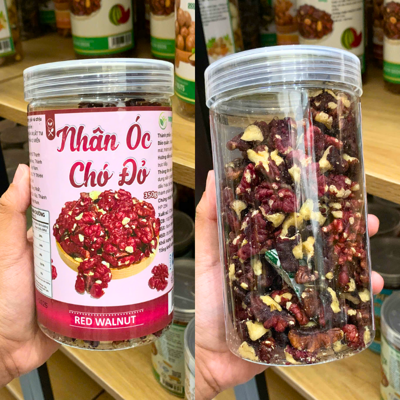 Nhân Óc Chó Đỏ Chile Hộp Pet 350g