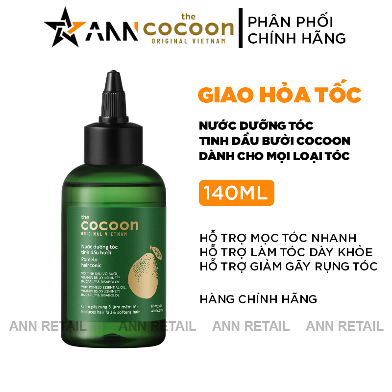 Nước Dưỡng Tóc Tinh Dầu Bưởi Cocoon 140ml