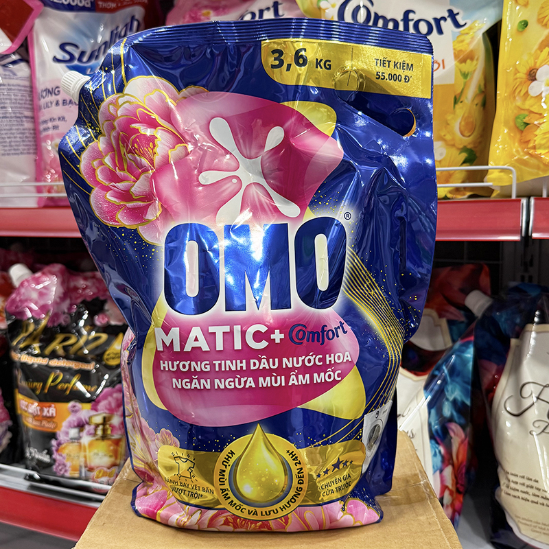 Mặt trước sản phẩm với tên dòng và khối lượng 3,6kg