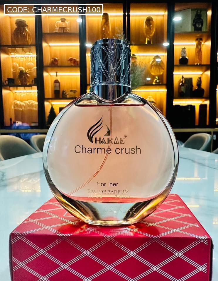 Mặt trước chai ghi For her, Eau De Parfum 100ml