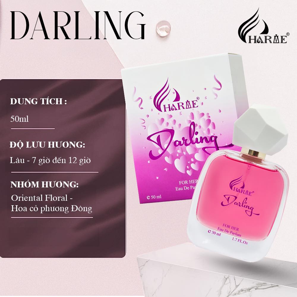 Thông tin dung tích 50ml, nhóm hương và độ lưu hương