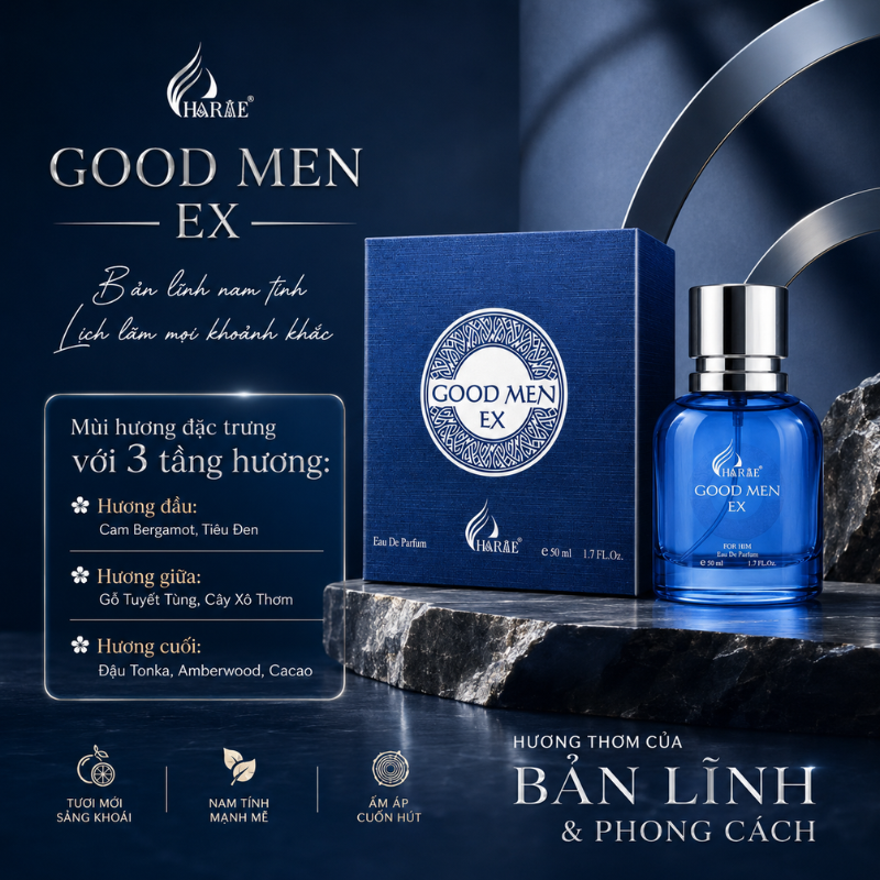 Thông tin 3 tầng hương in trên hình sản phẩm