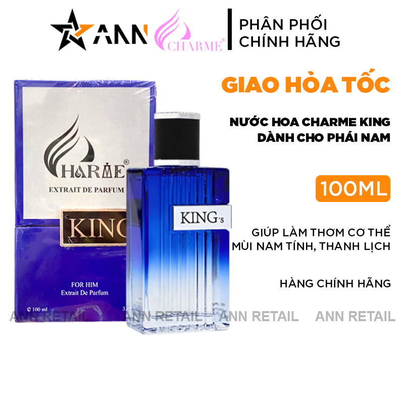 Nước Hoa Charme King's Nam Phiên Bản Mới 100ml