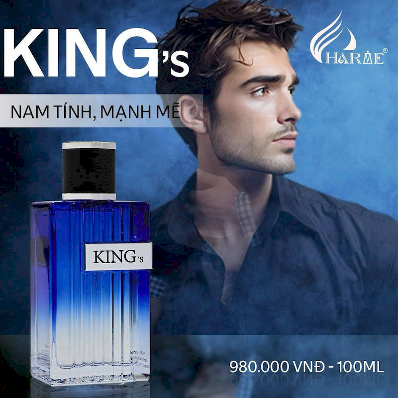 Nước Hoa Charme King's Nam Phiên Bản Mới 100ml
