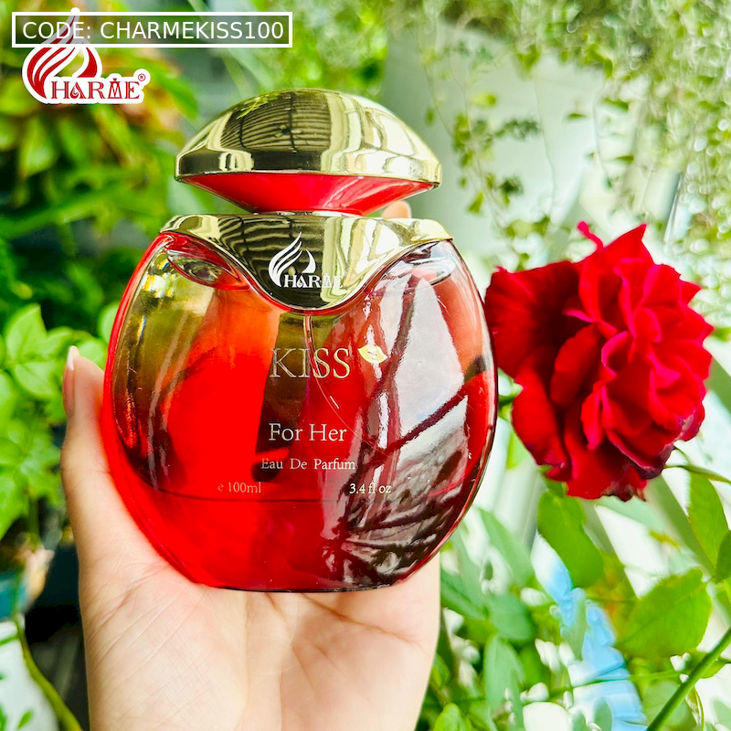 Cận cảnh thiết kế chai “KISS – For Her – Eau De Parfum”