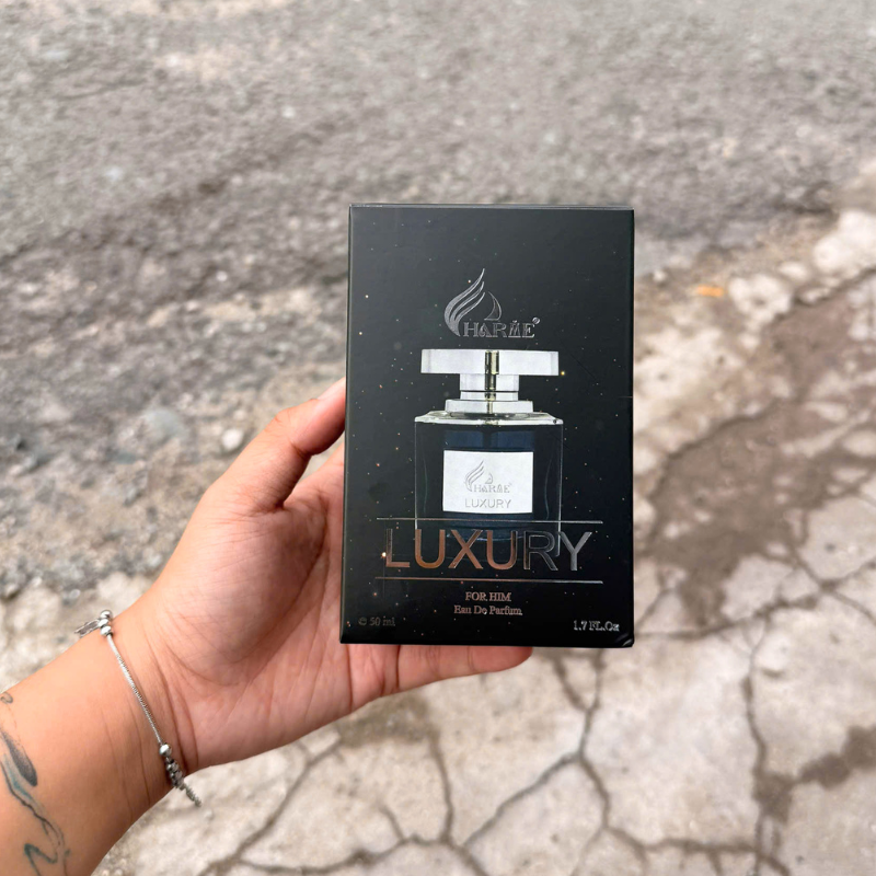 Hộp đen ghi Luxury, For Him và Eau De Parfum 50 ml
