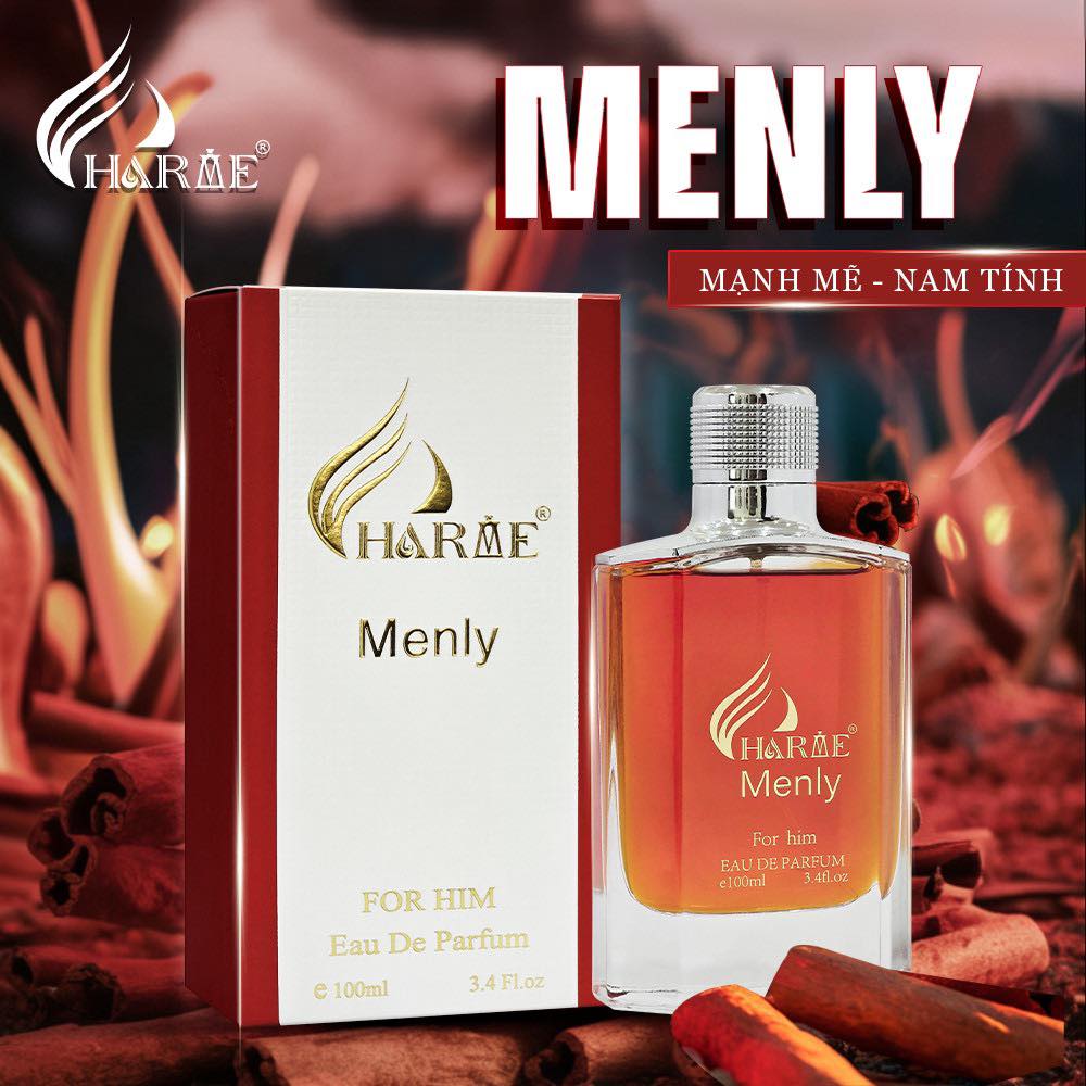 Thiết kế chai và hộp Menly For Him Eau De Parfum 100ml