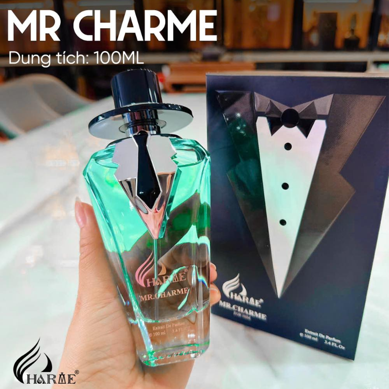 Thiết kế chai và hộp MR Charme, dung tích 100ml