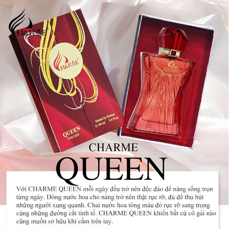 Thiết kế chai và hộp tông đỏ sang trọng