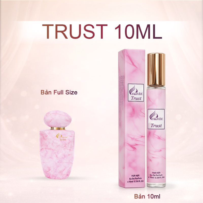 So sánh bản full size và bản 10ml trong cùng tông hồng