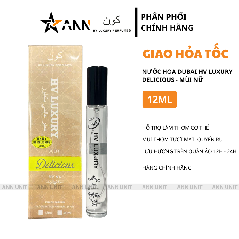 Thông tin nhận diện sản phẩm và dung tích 12ml