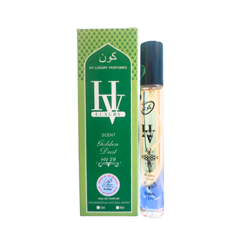 Khám phá Nước Hoa Dubai Hv Luxury Golden Dust 12ml Mùi Nữ Cao Cấp - Hương Thơm Ngọt Thanh Lôi Cuốn thuộc nhóm HV Luxury Perfumes