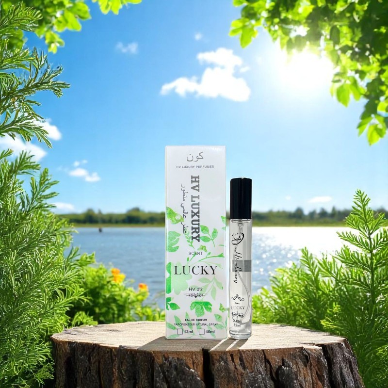Chai xịt 12ml và hộp giấy đồng bộ của phiên bản Lucky