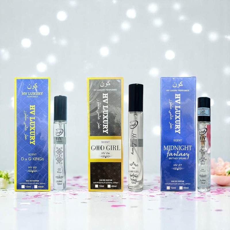 Phiên bản Midnight Fantasy đặt cạnh các mùi khác trong dòng HV Luxury
