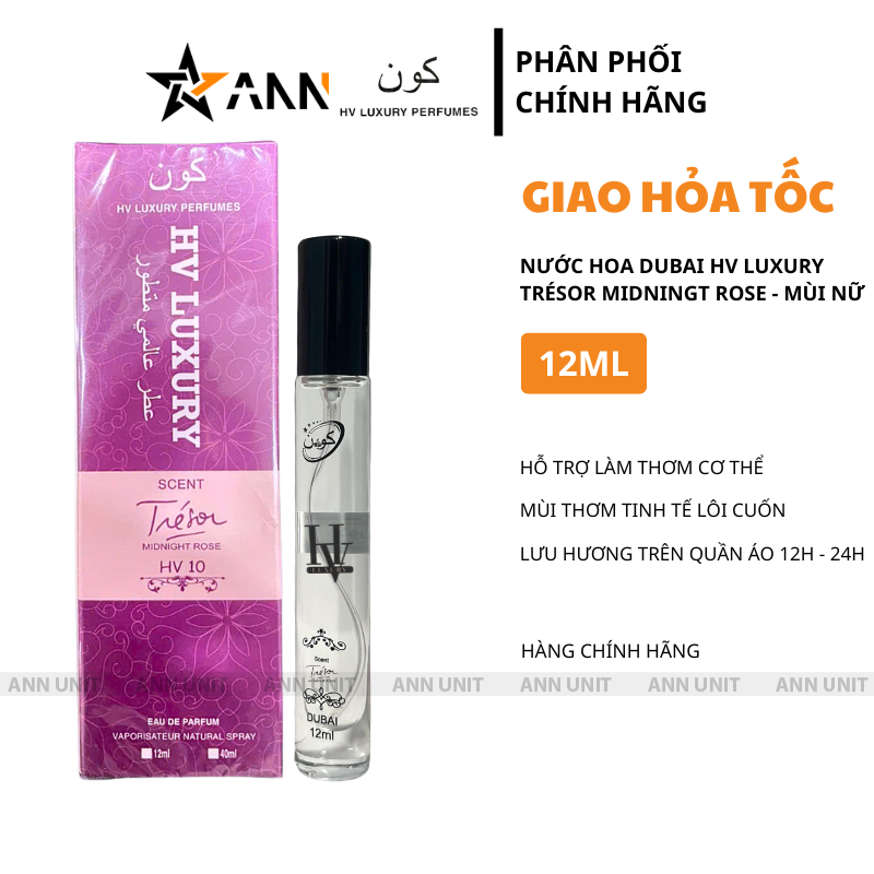 Hộp và chai xịt 12ml phiên bản Trésor Midnight Rose (HV 10)