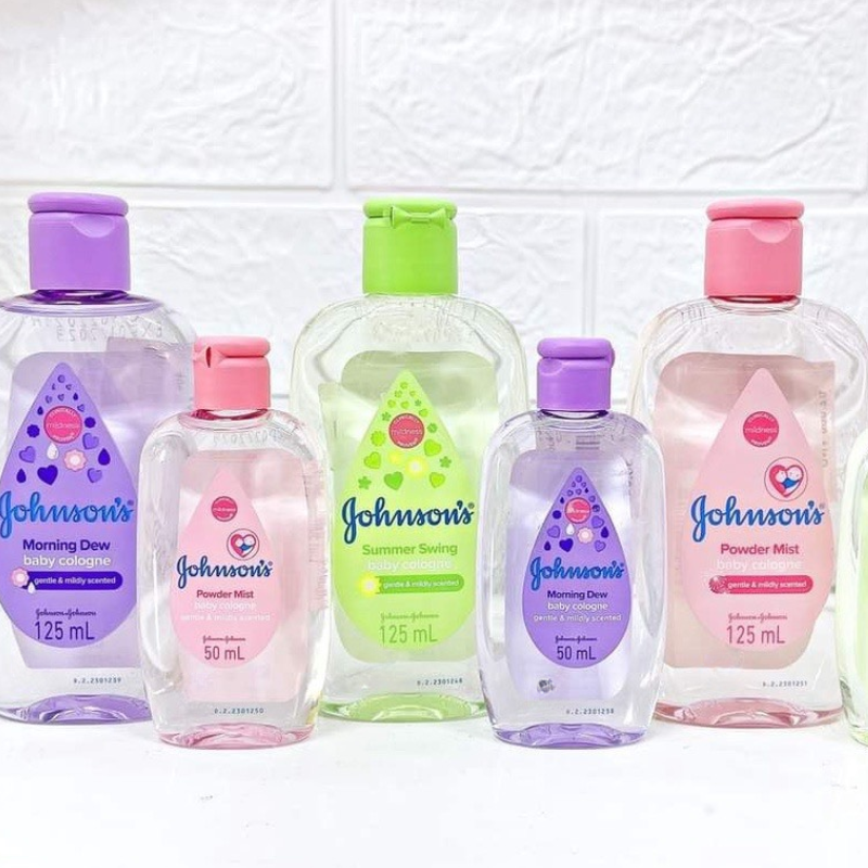 Nước Hoa Trẻ Em Johnsons Summer Swing Baby Cologne Màu Xanh 125ml