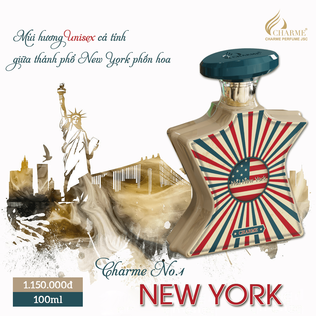 Nước hoa 𝐂𝐡𝐚𝐫𝐦𝐞 𝐍𝐨.𝟏 𝐍𝐞𝐰 𝐘𝐨𝐫𝐤 100ml