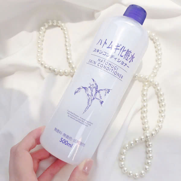 Nước Hoa Hồng Hatomugi Skin Conditioner 500ml Cho Da Dầu Mụn