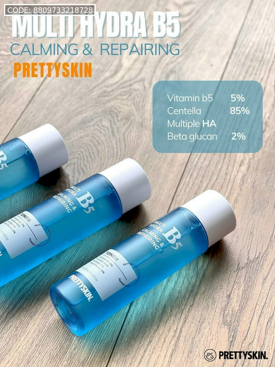Toner Prettyskin Multi Hydra B5 Calming & Repairing 205ml