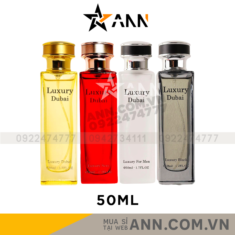 Nước Hoa Luxury Dubai 50ml Nhiều Mùi