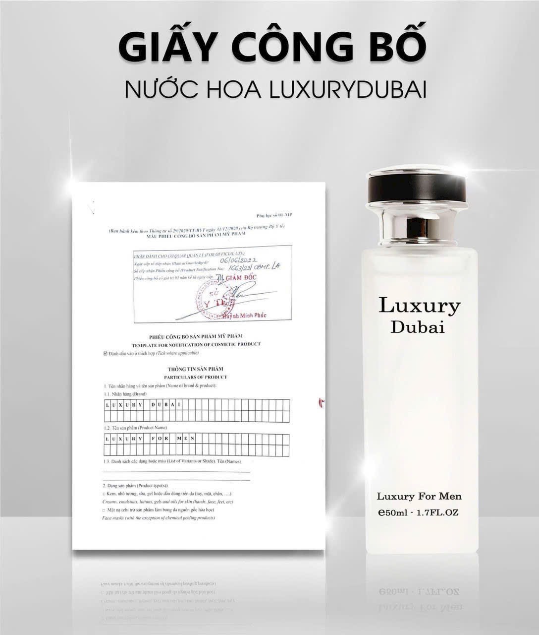 Nước Hoa Luxury Dubai Luxury For Men Màu Trắng 50ml