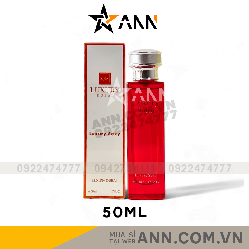 Nước Hoa Luxury Dubai Luxury Sexy Màu Đỏ 50ml