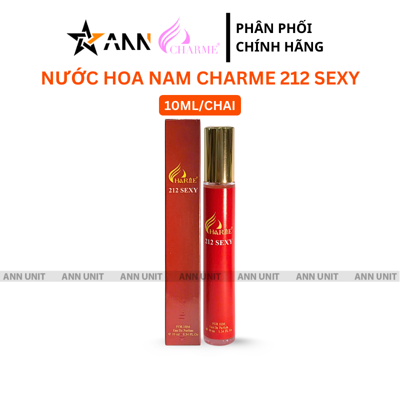 Nước Hoa Nam Charme 212 Sexy Eau De Parfum 10ml