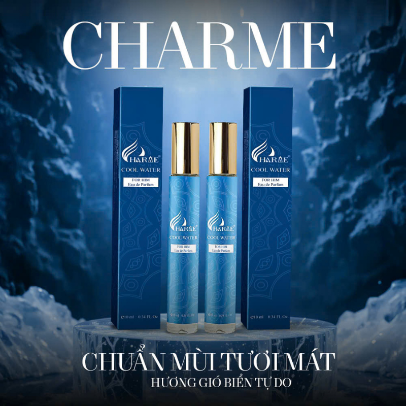 Nước Hoa Nam Charme Cool Water 10ml Eau De Parfum
