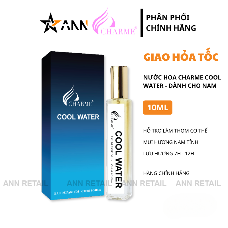 Hình minh họa dung tích 10ml và phong cách mùi hương nam tính