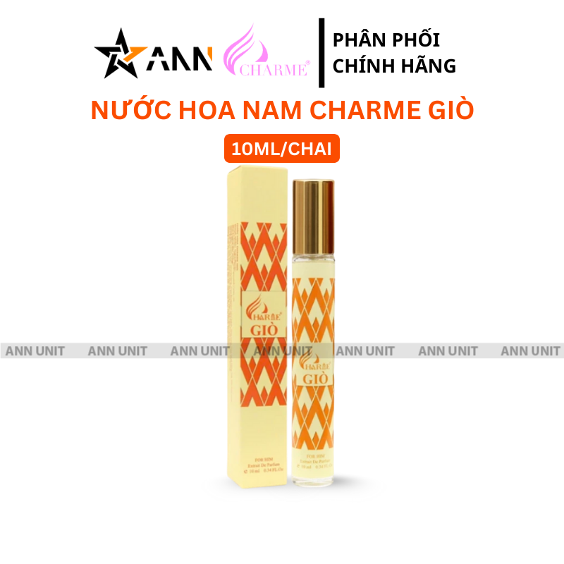 Nước Hoa Nam Charme Giò Eau De Parfum 10ml Phiên Bản Mới