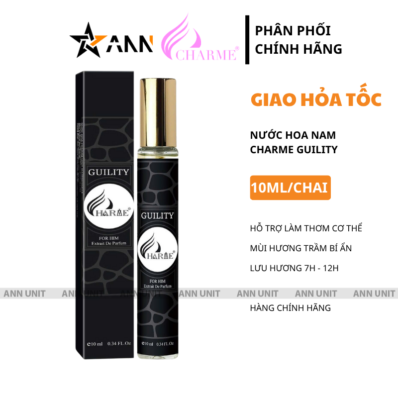 Nước Hoa Nam Charme Guility 10ml