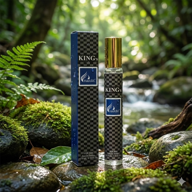 Chai nước hoa 10ml và hộp đi kèm với thiết kế thon gọn