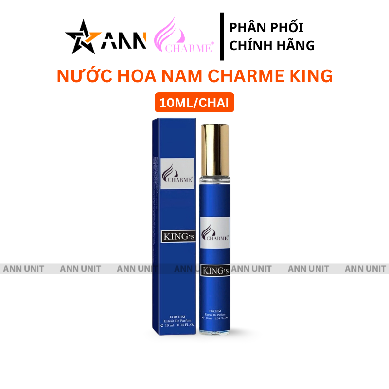 Nước Hoa Nam Charme King's 10ml Hương Ngọt Ấm Nồng