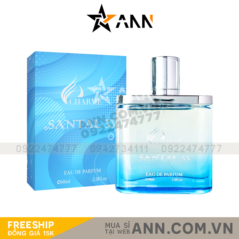 Nước Hoa Nam Charme Santal 33 Eau De Parfum 60ml