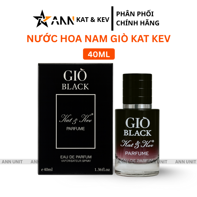 Hình ảnh chai và hộp Giò Black dung tích 40ml