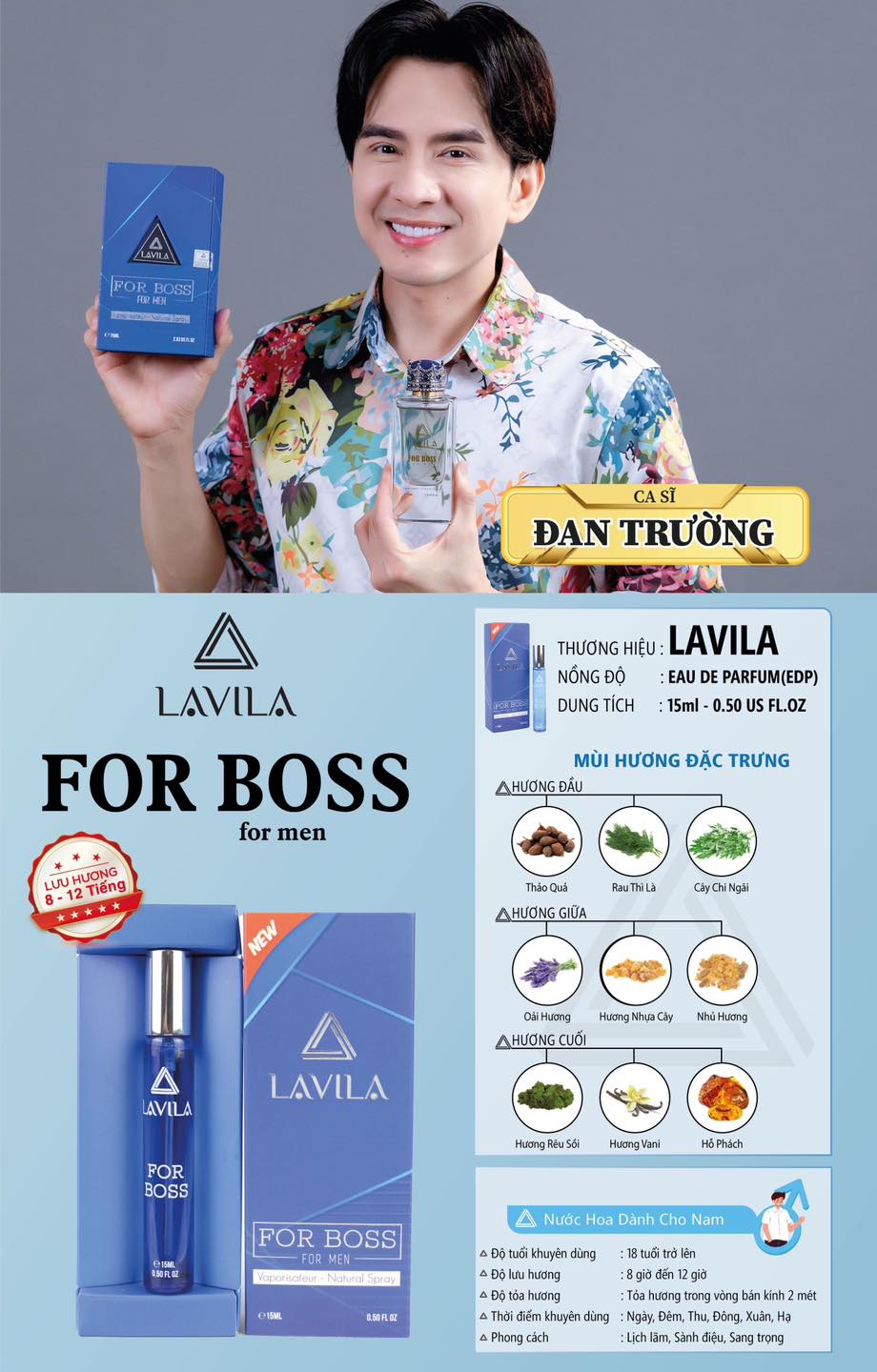 Sơ đồ 3 tầng hương và thông tin nổi bật của sản phẩm