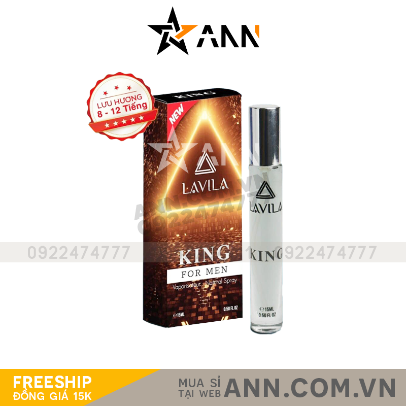 Nước Hoa Nam Lavila King For Men EDP 15ml