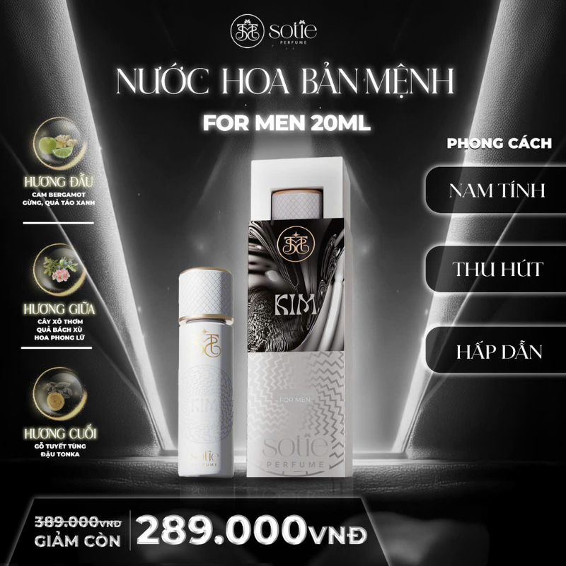 Nước Hoa Bản Mệnh Kim For Men Sotie Perfume 20ml