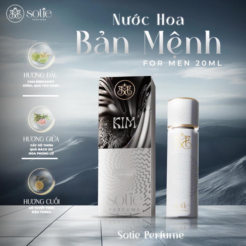 Hình ảnh thể hiện các tầng hương của sản phẩm