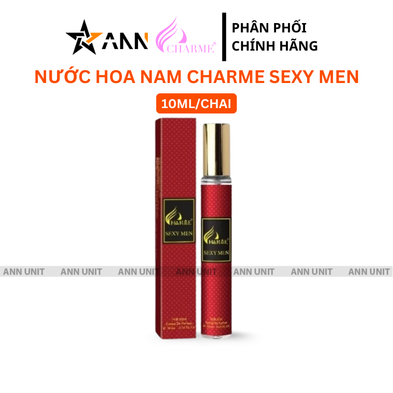 Nước Hoa Nam Charme Sexy Men 10ml - Hương Oriental Spicy Ấm Nồng