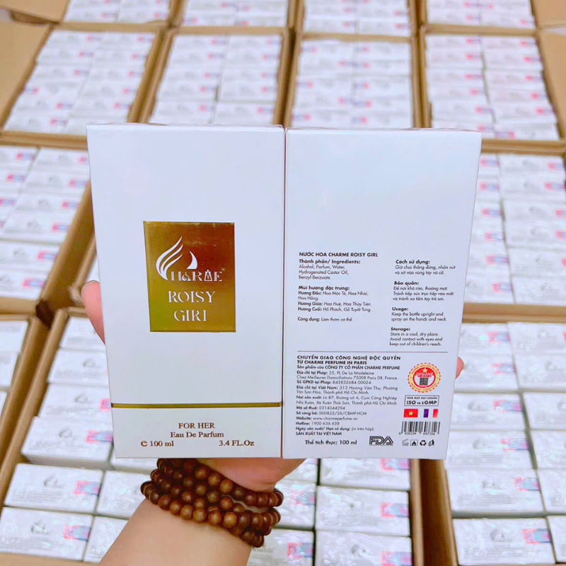 Nước Hoa Nữ Charme Roisy Girl 100ml Màu Trắng