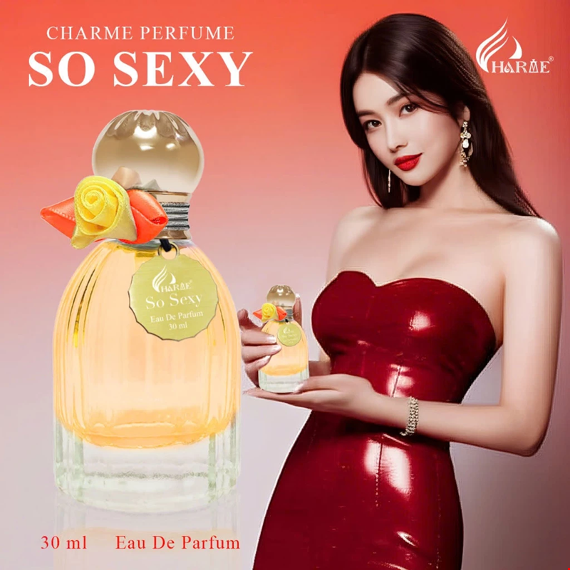 Hình chai nước hoa và thiết kế nhận diện So Sexy 30ml