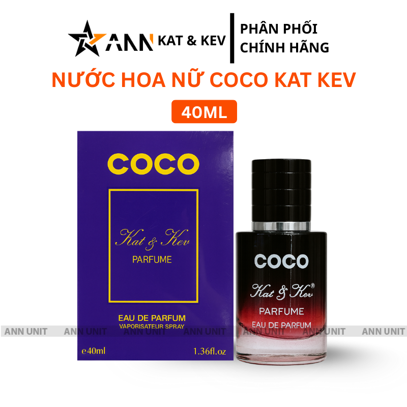Hộp và chai nước hoa Coco dung tích 40ml