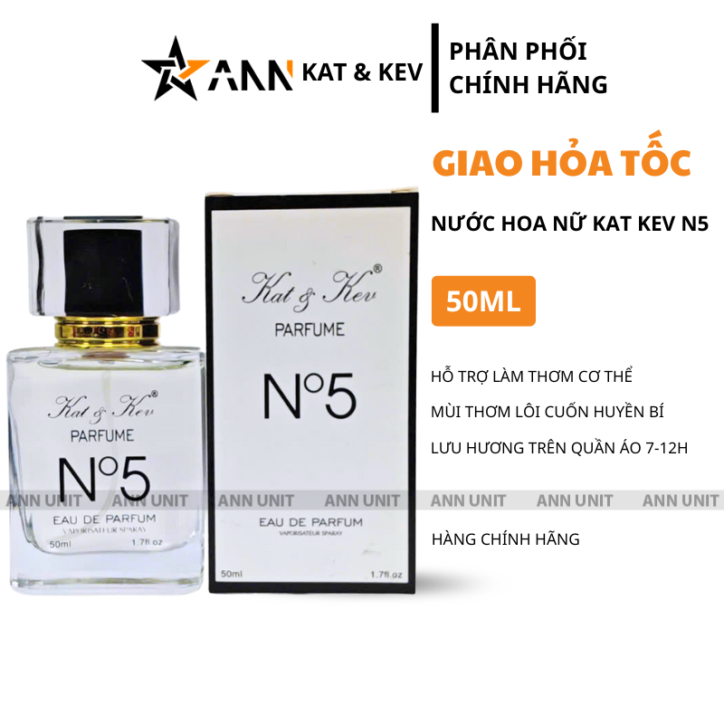 Chai nước hoa và hộp 50ml với thiết kế tối giản