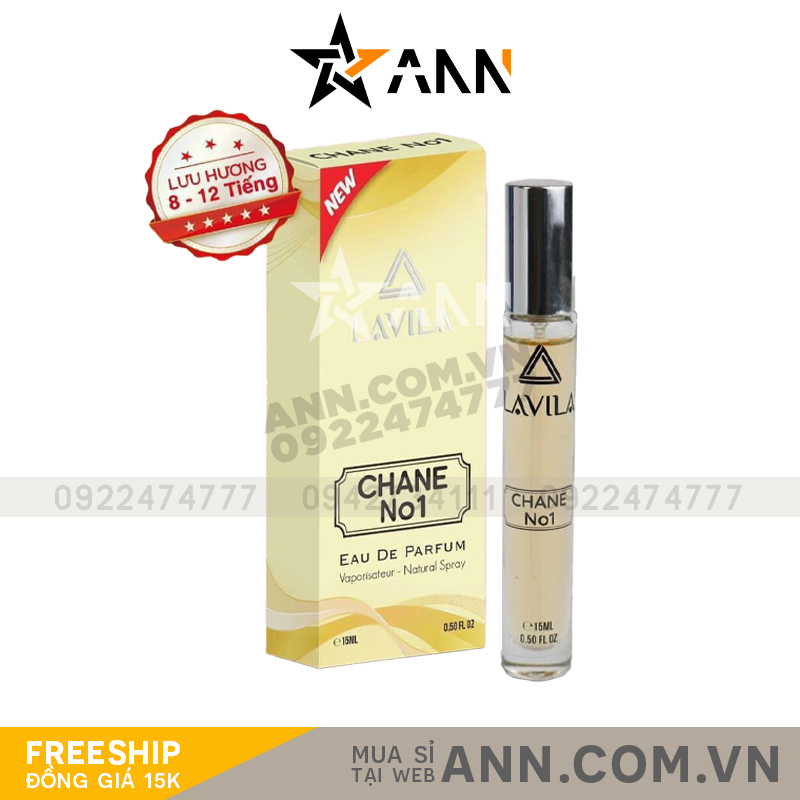 Nước Hoa Nữ Lavila Chane No1 Eau De Parfum 15ml